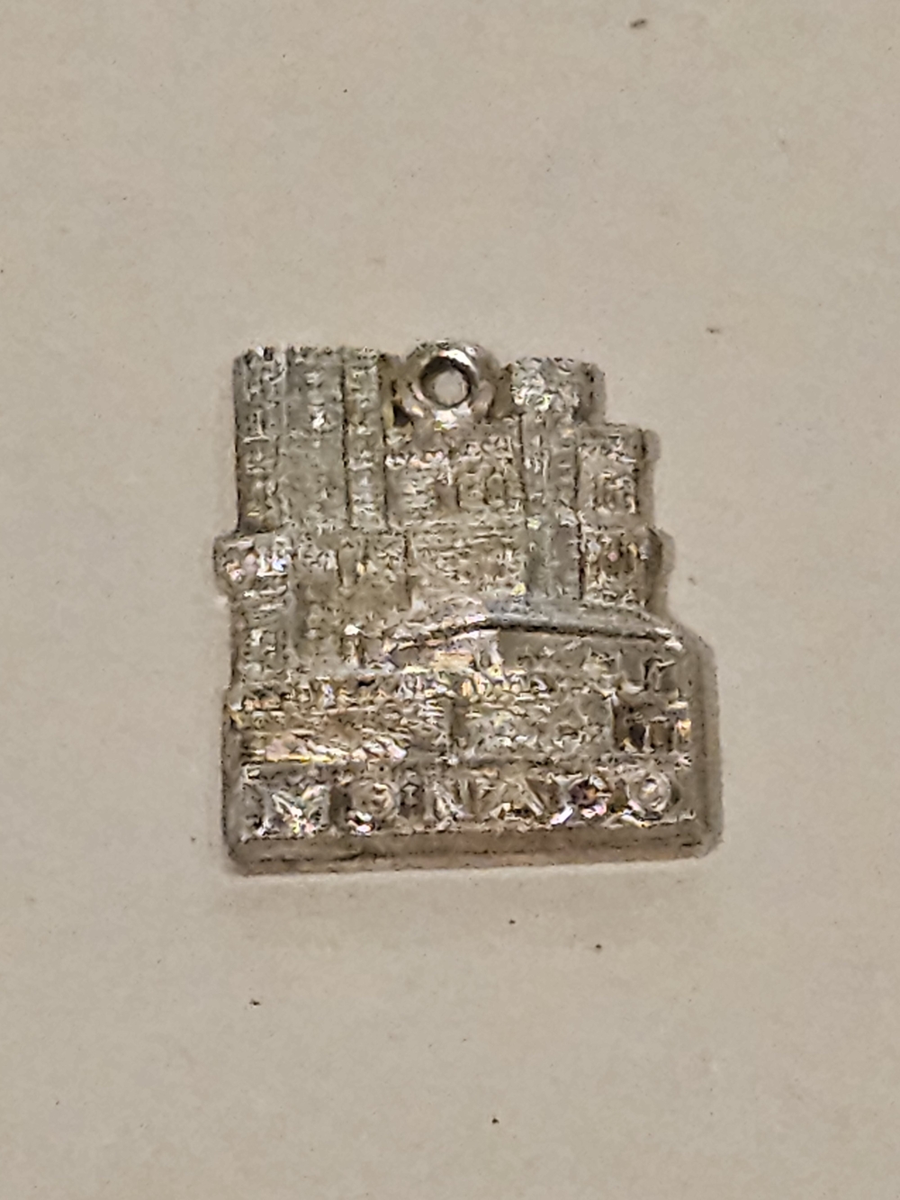 Vintage Sterling Silver Monaco Castle Souvenir Charm